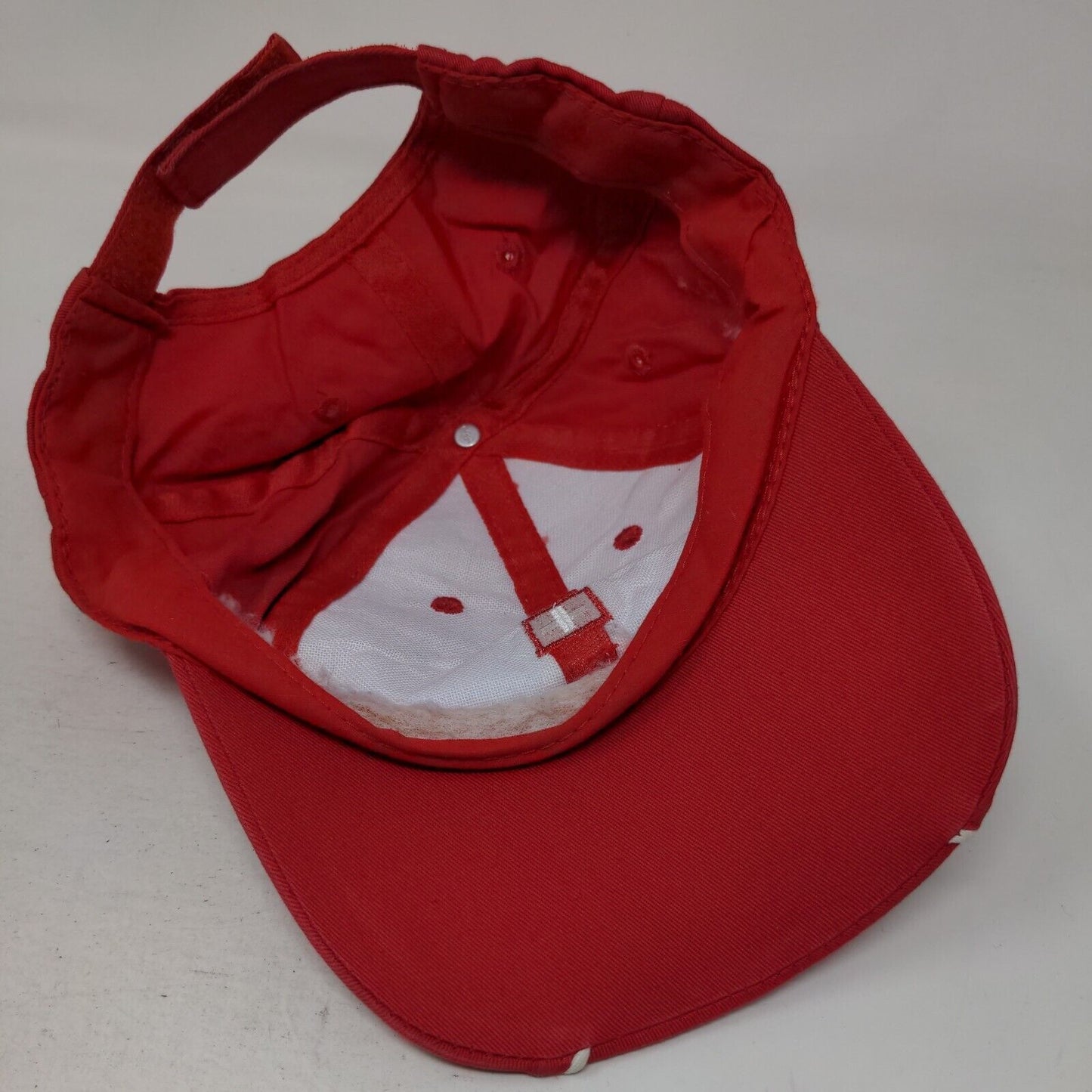 Switzerland Flag Suisse Strapback Hat Red One Size Embroidered Colorblock