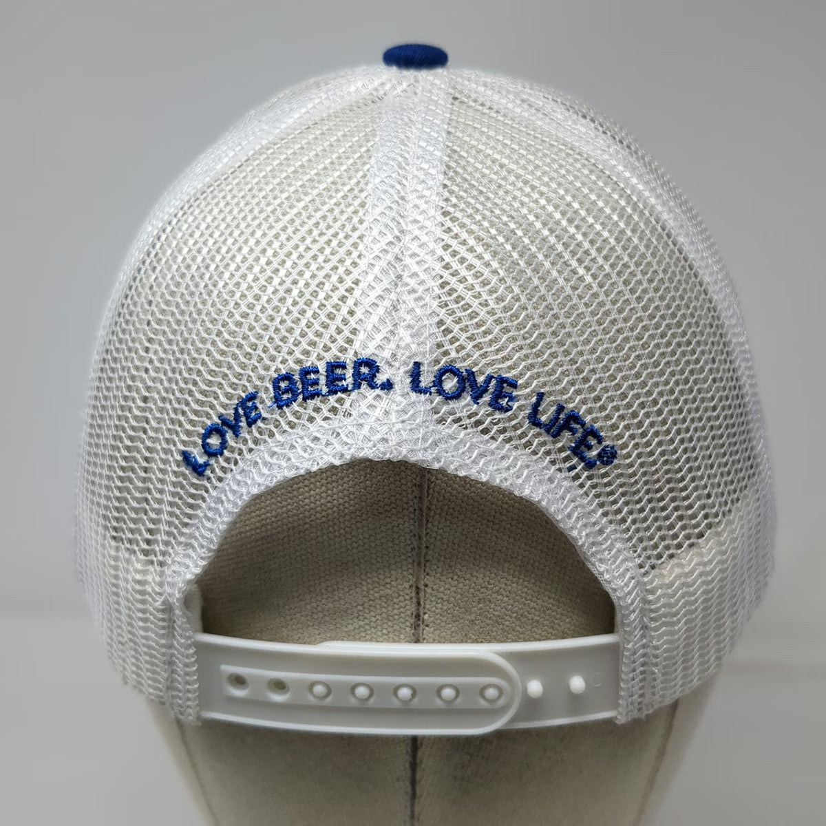 Harpoon Trucker Hat Blue White One Size Mesh Snapback Love Beer Love Life