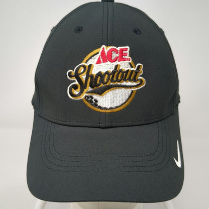 Nike Baseball Cap Black One Size ACE Shootout Golf Dri-Fit Strapback Hat