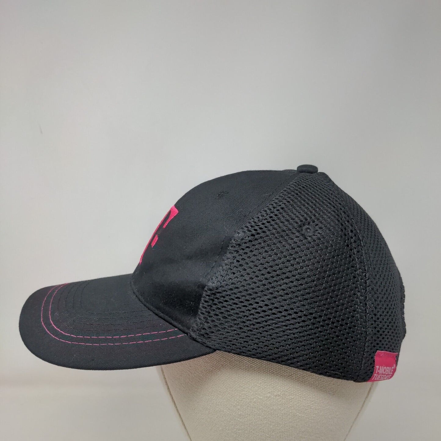 T-Mobile Tuesdays Strapback Trucker Hat Black OSFA Adjustable Embroidered