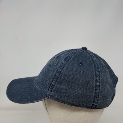 George Slideback Hat Blue One Size Adjustable Vented Holes 6 Panel Blank