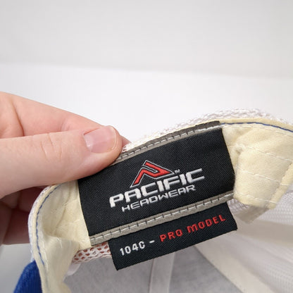 Hop Valley Brewing Co. Snapback Trucker Hat Blue One Size Mesh Back