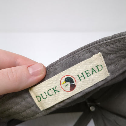 Duck Head Chino Trousers Slideback Hat Gray One Size Adjustable Embroidered