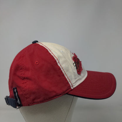 Budweiser Slideback Hat Red One Size Adjustable Embroidered Vented Holes