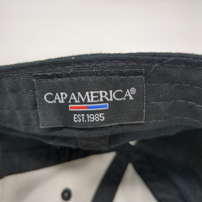 Cap America Baseball Cap Black White Orange OSFM Slideback Unite Meridian Hat