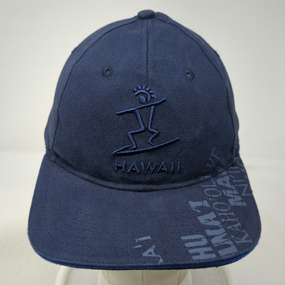 Surfware Hawaii Baseball Cap Blue One Size Maui Kauai Island Surfer Allover Hat