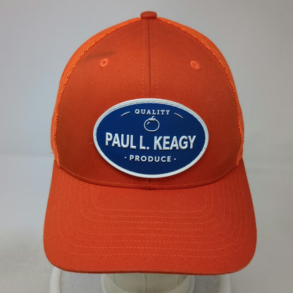 Richardson Trucker Hat Orange One Size Paul L Keagy Produce Tomato Snapback