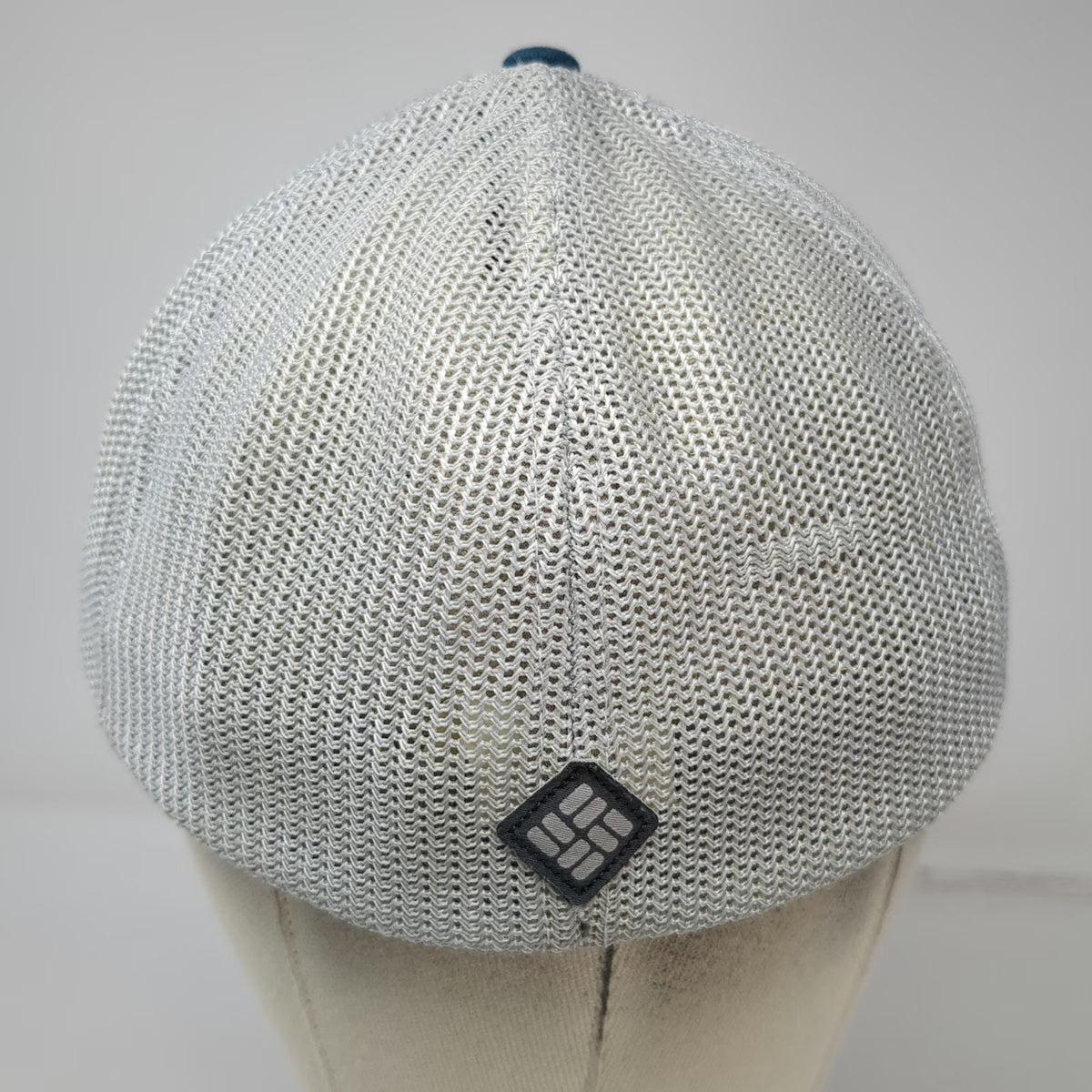Columbia Baseball Cap Blue One Size Mesh Back Flag Flexfit Stretch Fit Hat