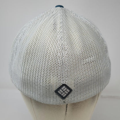 Columbia Baseball Cap Blue One Size Mesh Back Flag Flexfit Stretch Fit Hat