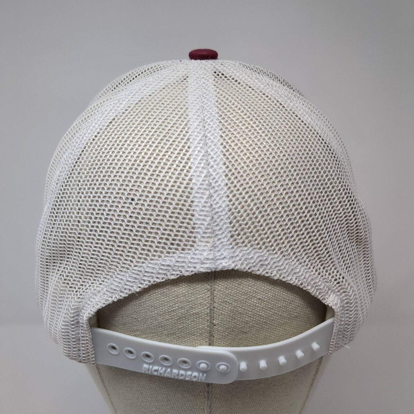 51 Snapback Trucker Hat Red One Size Adjustable Mesh Back 6 Panel Richardson