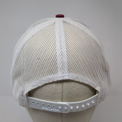 51 Snapback Trucker Hat Red One Size Adjustable Mesh Back 6 Panel Richardson