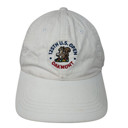 125th U.S. Open Oakmont Strapback Hat White One Size USGA Member Ahead