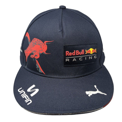 Red Bull Racing Unifin Snapback Hat Blue One Size Adjustable Embroidered Patch