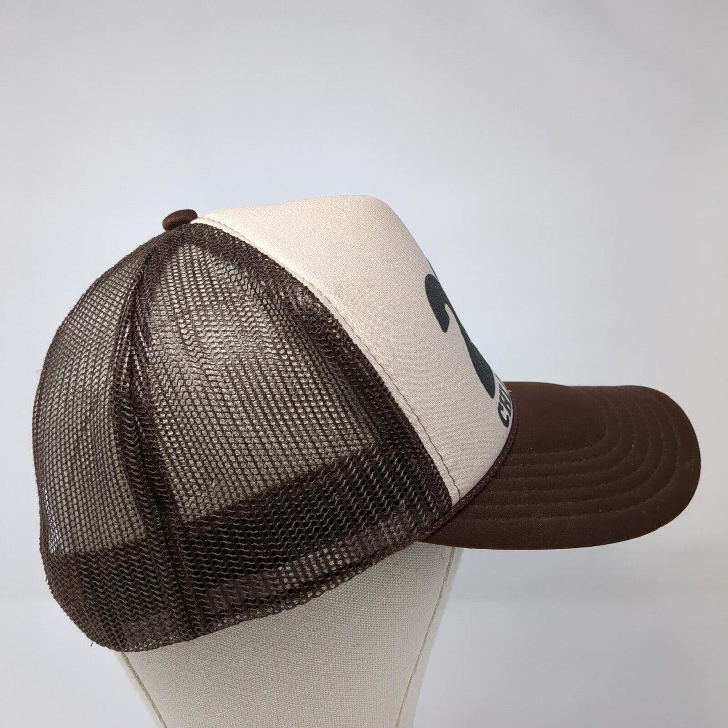 212 Chloe's 21st Snapback Rope Trucker Hat Brown OSFM Mesh Back Otto