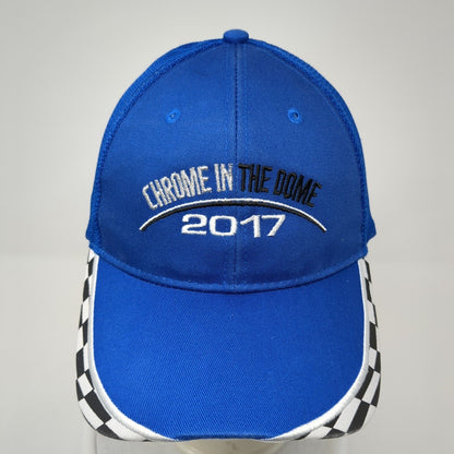 Chrome In The Dome 2017 Strapback Trucker Hat Blue OS Adjustable Port Authority