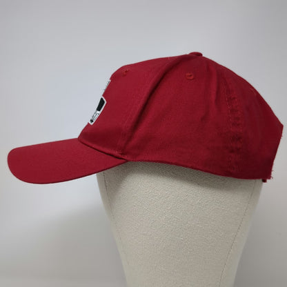 Port & Company Baseball Cap Red One Size Front Sight Logo Cotton Strapback Hat