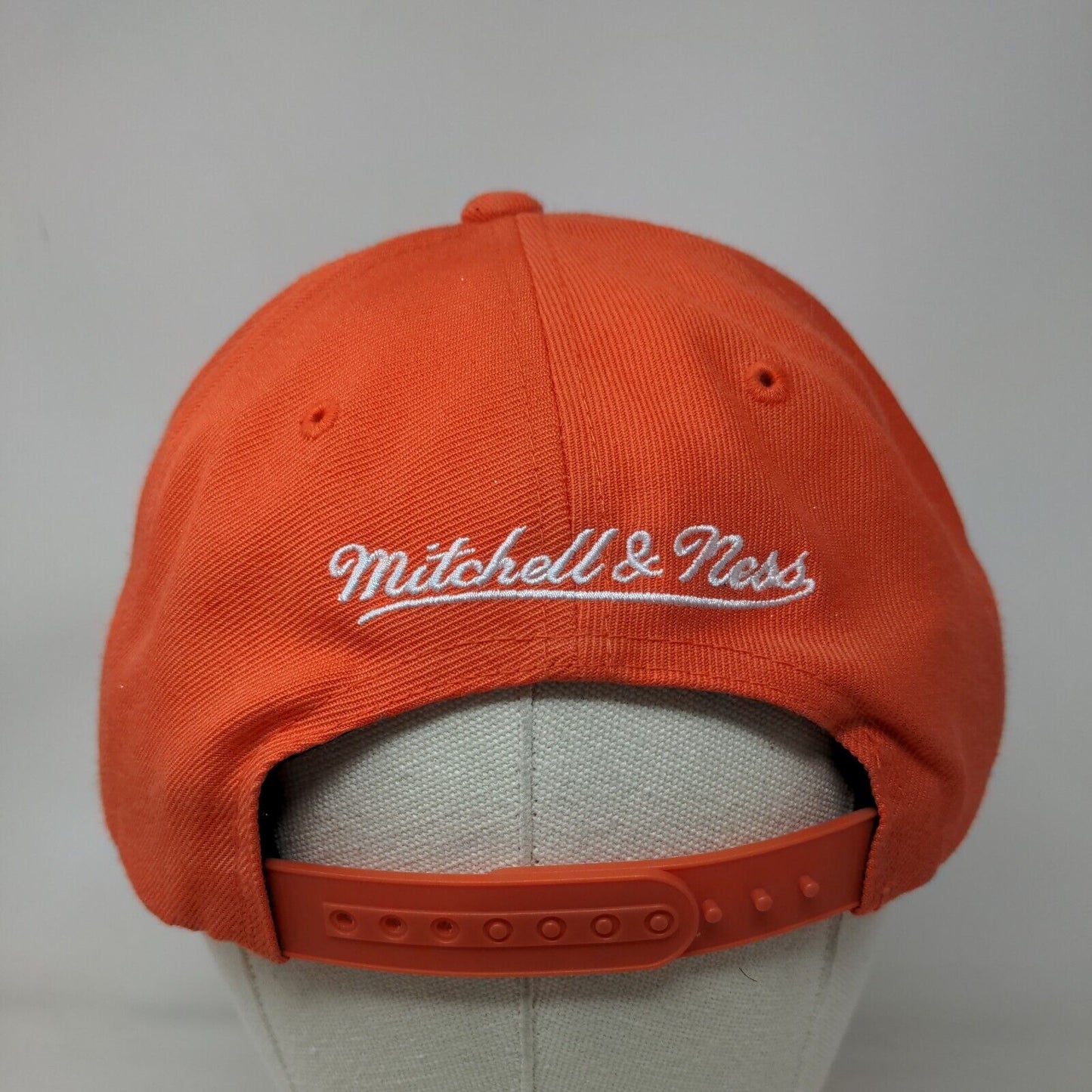 Mitchell & Ness Snapback Hat Orange Oklahoma City Thunder NBA Embroidered Logo