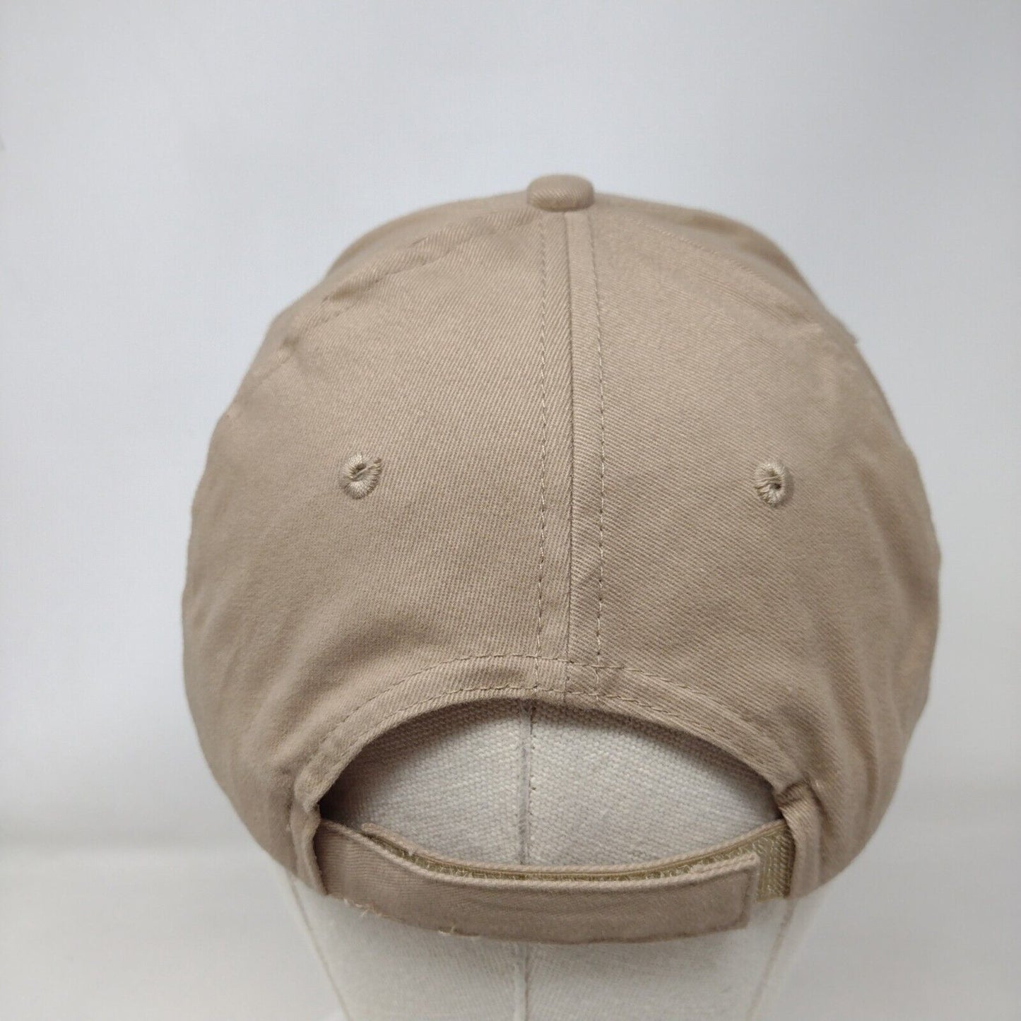 Boise Mattress Strapback Hat Tan OSFA Adjustable Embroidered 6 Panel KC Caps