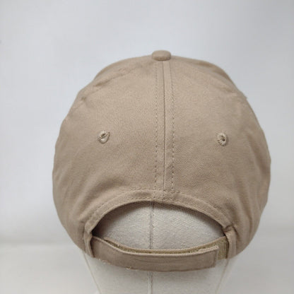 Boise Mattress Strapback Hat Tan OSFA Adjustable Embroidered 6 Panel KC Caps