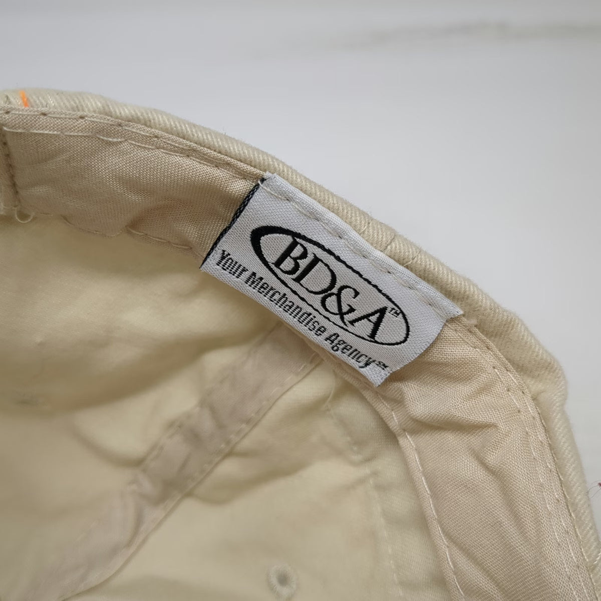 BD&A Baseball Cap Beige OSFM Home Depot Contractor Services Strapback Hat Logo