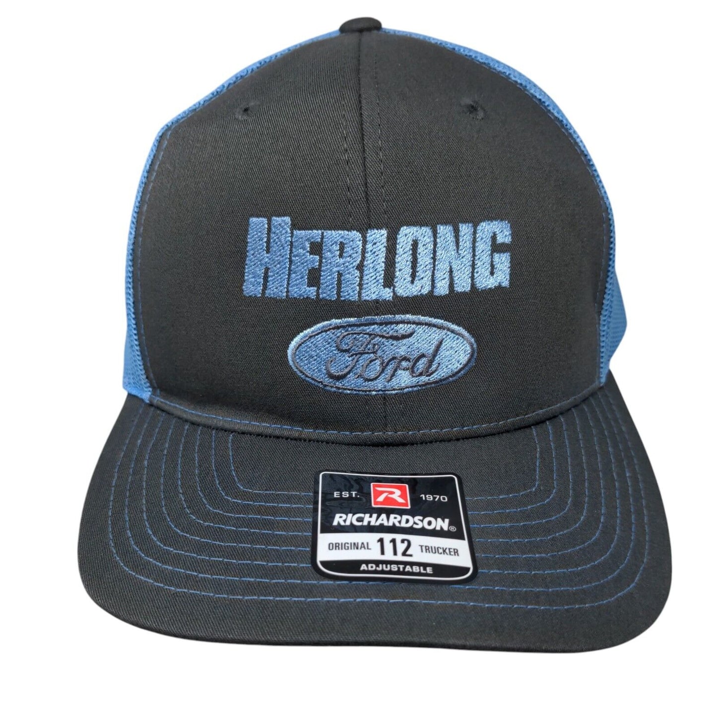 Herlong Ford Snapback Trucker Hat Multicolor One Size Adjustable Richardson