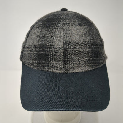 Unbranded Strapback Hat Gray Multi One Size Plaid Adjustable Blank