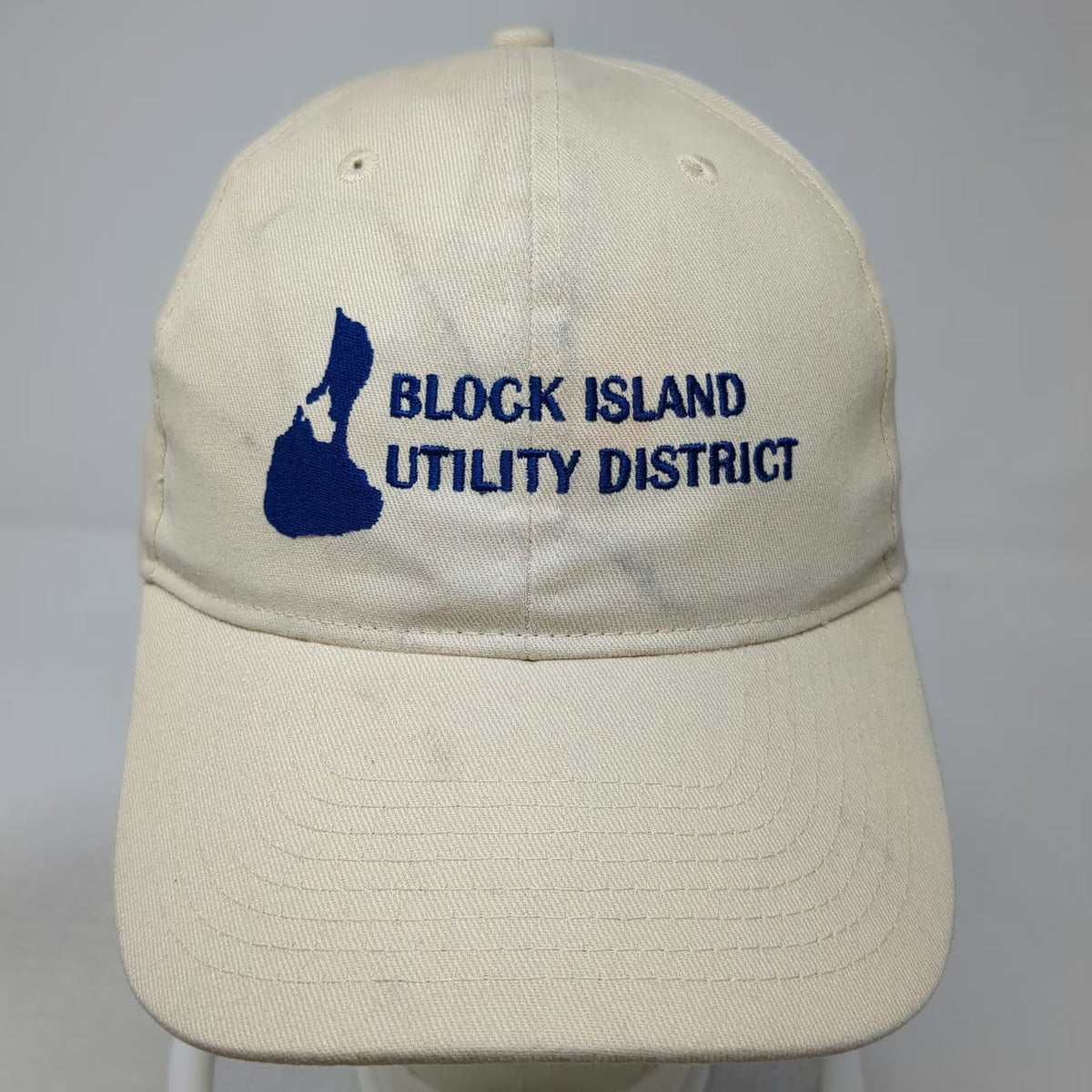 Hit Baseball Cap Beige One Size Block Island Utility District Strapback Hat