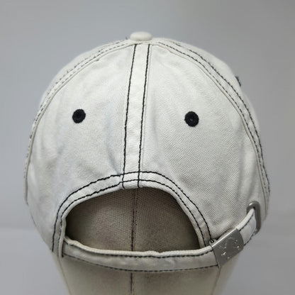 Express Baseball Cap White One Size Heraldic Lion Crest Contrast Stitch Hat