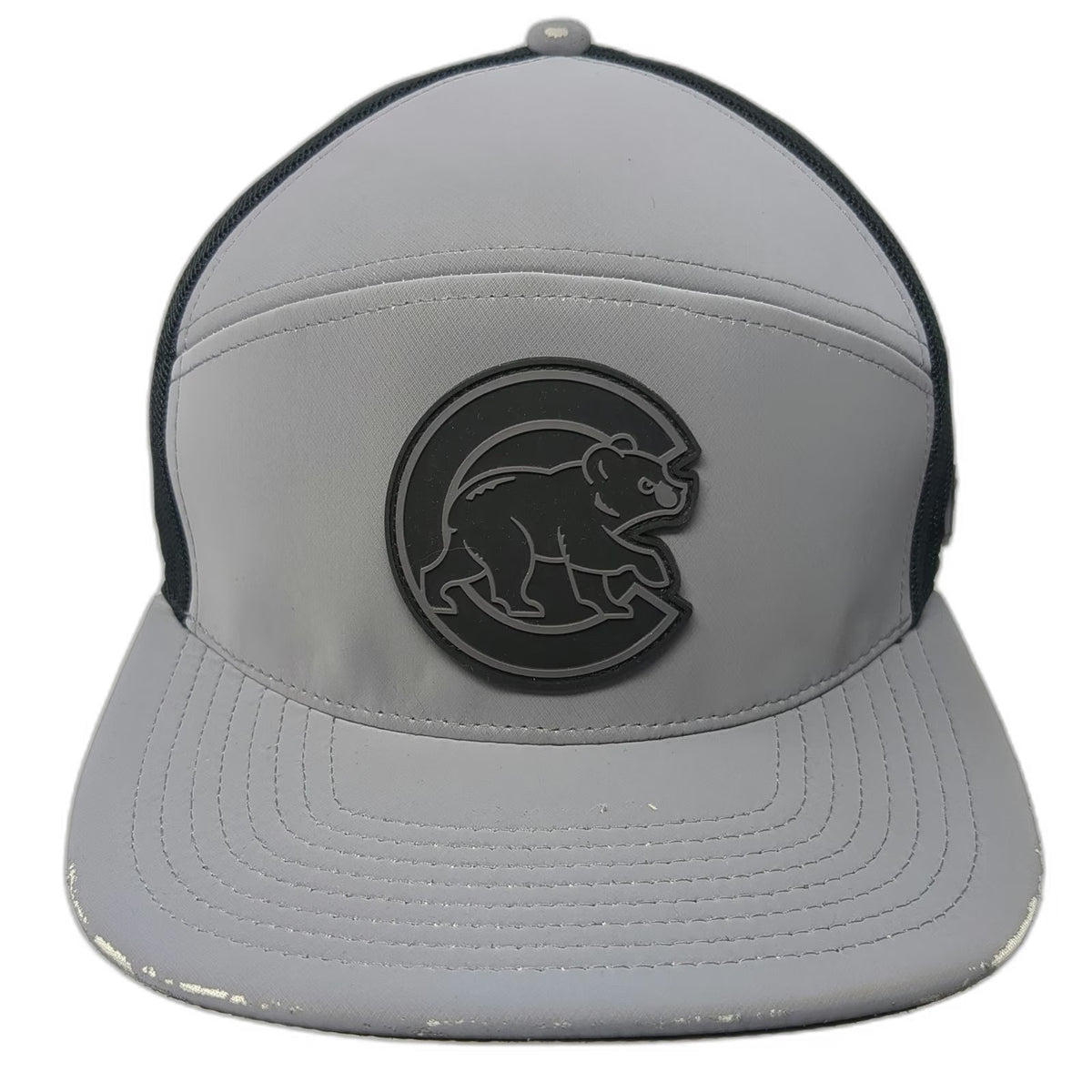 Chicago Cubs MLB Fanatics Trucker Hat Gray Black One Size Mesh Patch Snapback