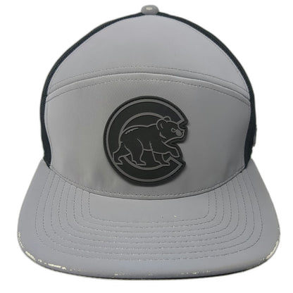 Chicago Cubs MLB Fanatics Trucker Hat Gray Black One Size Mesh Patch Snapback