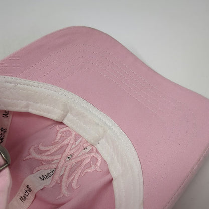 Matchitt Baseball Cap Pink One Size Monogram Embroidery Adjustable Cotton Hat