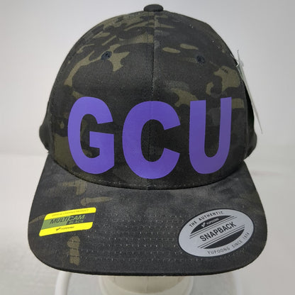 Yupoong Snapback Black One Size GCU Purple Multicam Camo Flat Brim Classics Hat
