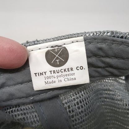 Tiny Trucker Co. Trucker Hat Gray OSFM Mama Circle Logo Mesh Foam Rope Snapback