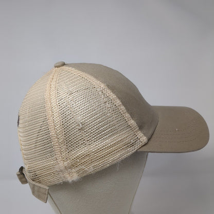 Sprout Nip Amplify Aceto Slideback Trucker Hat Tan OSFA Mesh Back