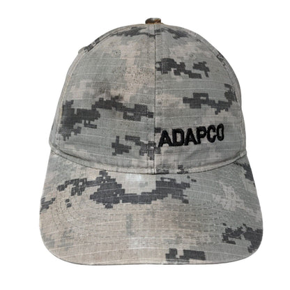 Adapco Strapback Hat Camouflage One Size Embroidered Adjustable 6 Panel