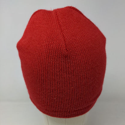 Port & Company Men's Pioneer Packaging Knit Beanie Hat Cap Red Embroidered