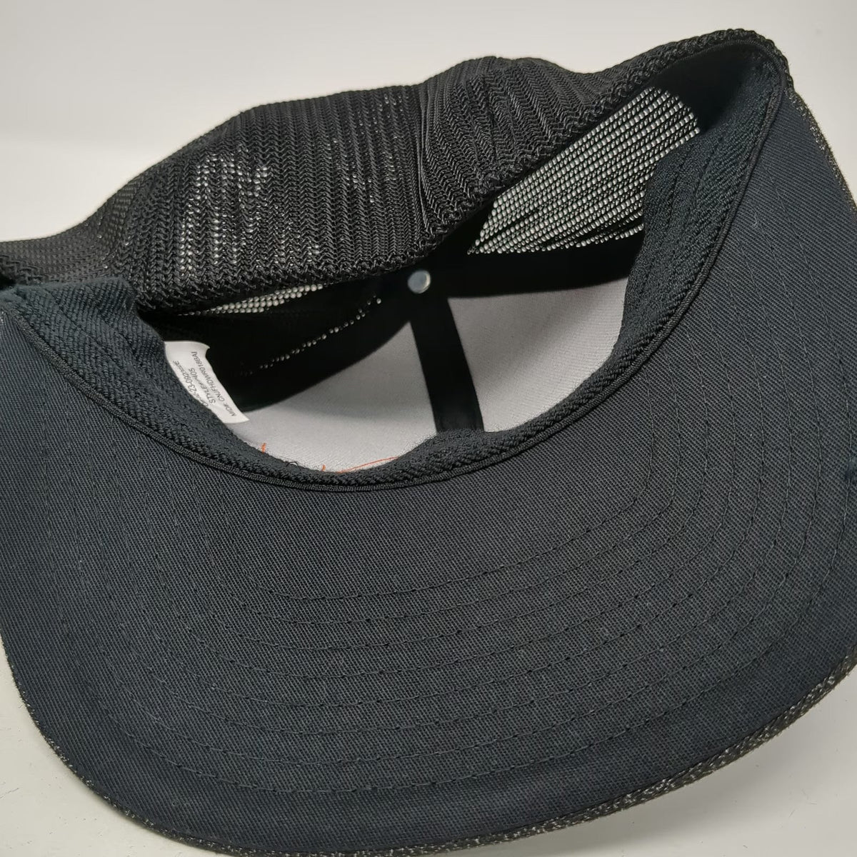 Bettencourt Dairy Cow Logo Baseball Cap Black One Size Mesh Stretch Fitted Hat