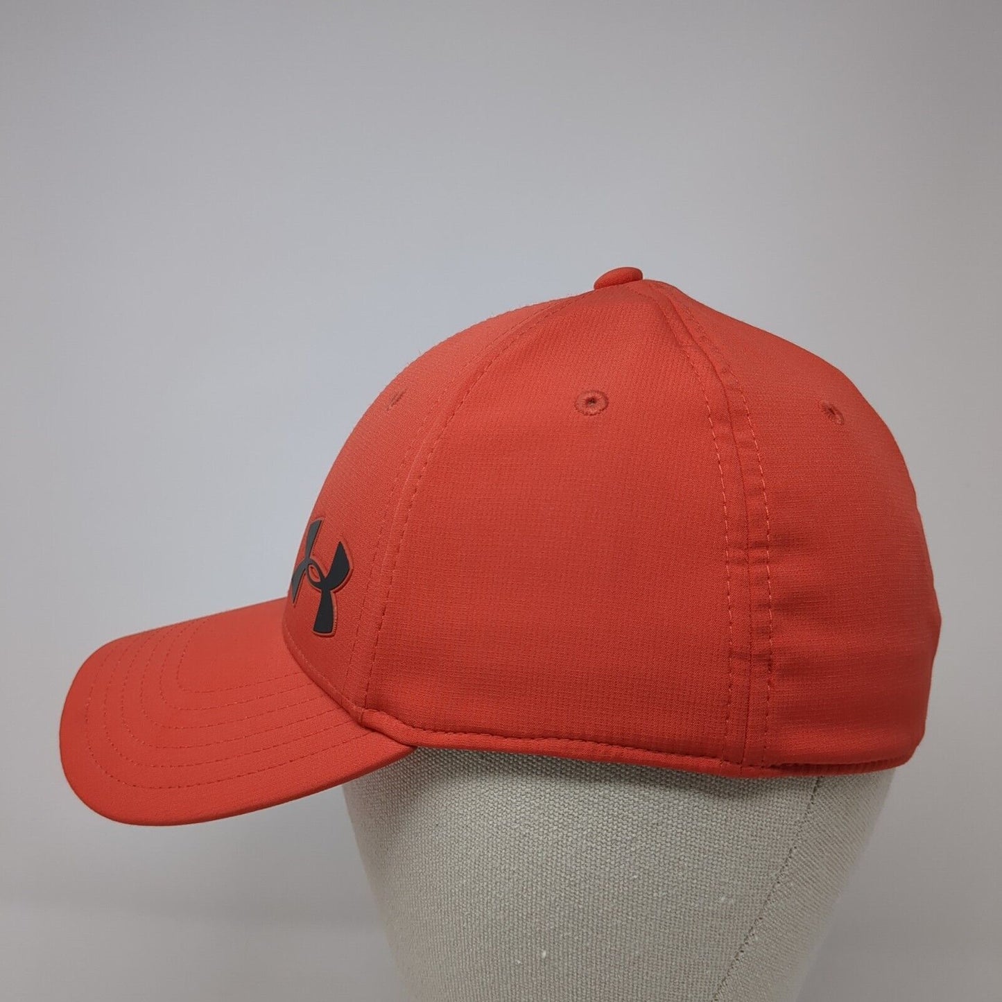 Under Armour Fitted Hat Red S/M Classic Fit Lightweight Headline 6 Panel