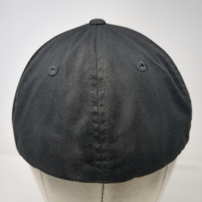Vortex Baseball Cap Black XL Flexfit Logo Patch Curved Brim Hat Gray Underbrim