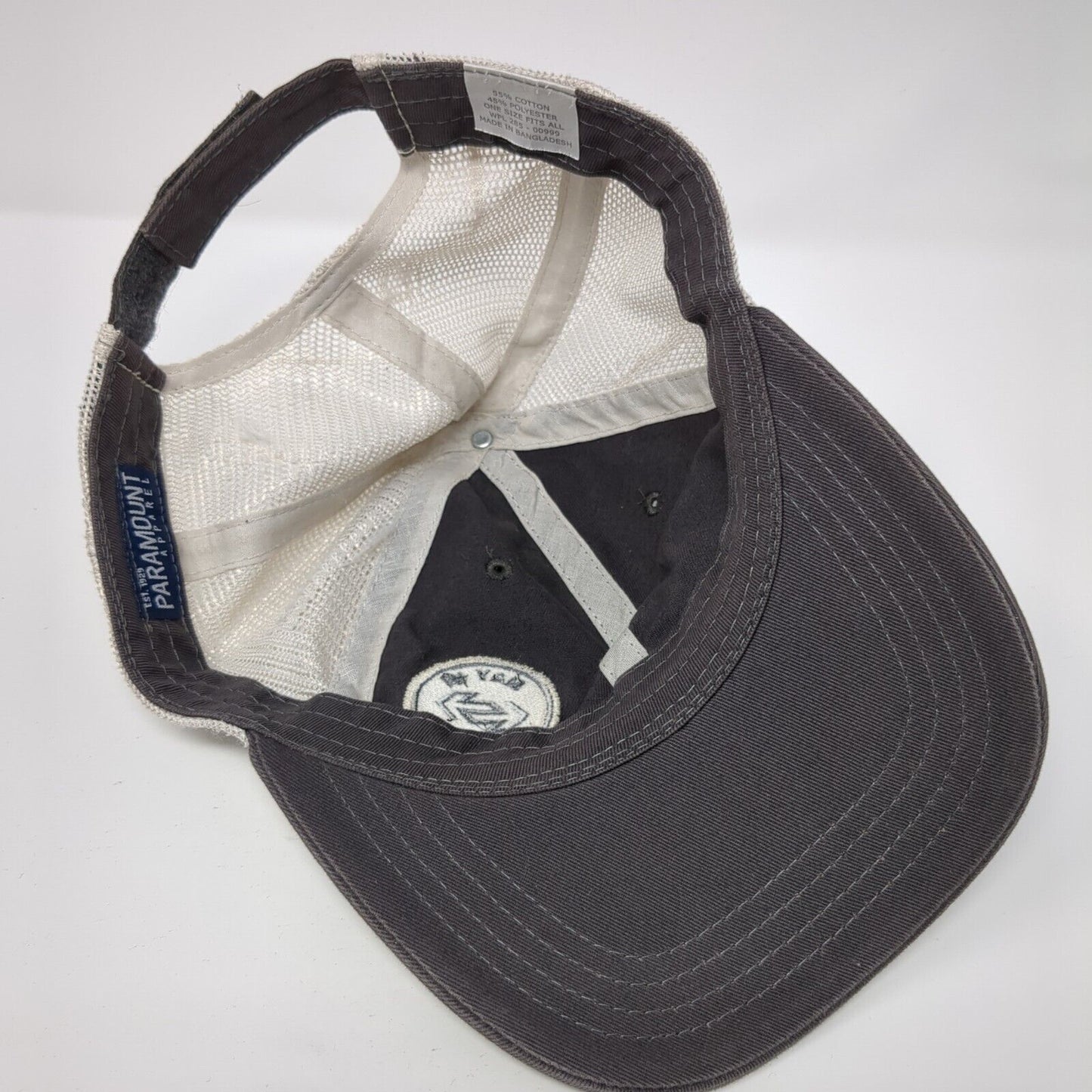 May in Motion Strapback Trucker Hat Gray OS Adjustable Mesh Back Paramount