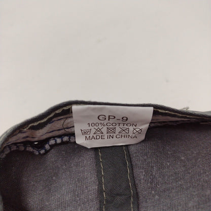 Dog Paw Print Heart Slideback Hat Gray OSFA Adjustable Solid 6 Panel