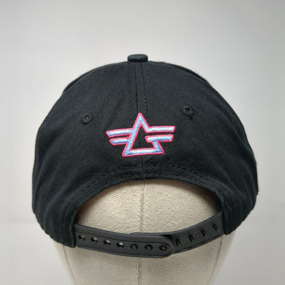 Gryffin Snapback Hat Black One Size Adjustable Embroidered Vented Holes
