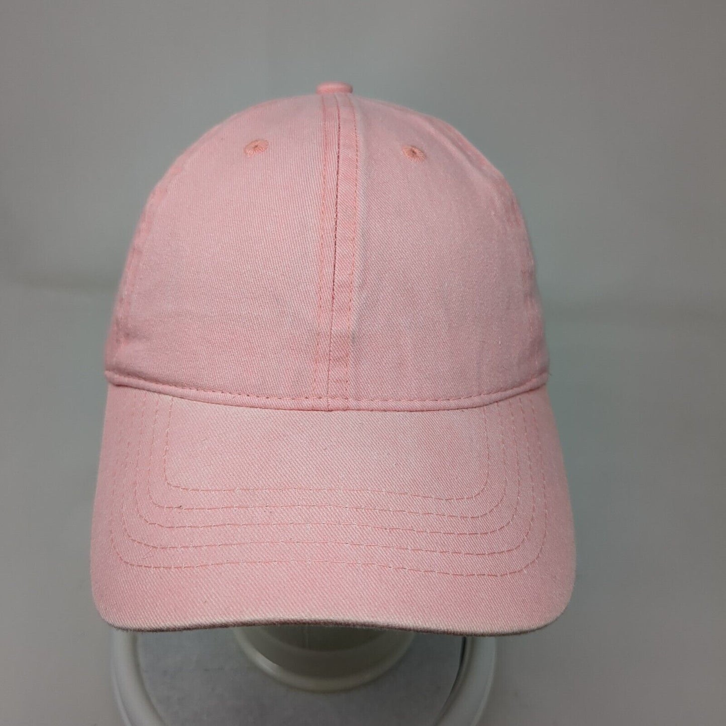 Unbranded Strapback Hat Pink OSFM Solid Blank Adjustable 6 Panel