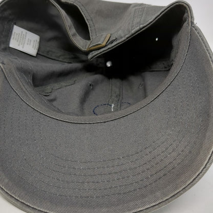 Life is Good Baseball Cap Gray One Size Slideback Blue Heart Patch Cotton Hat