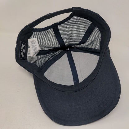 Billabong Snapback Trucker Hat Blue One Size Adjustable Embroidered Mesh Back