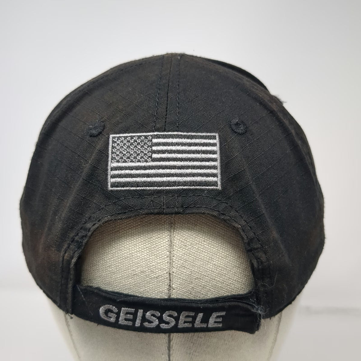 Geissele Baseball Cap Black One Size Tactical USA Made G Patch Strapback hat
