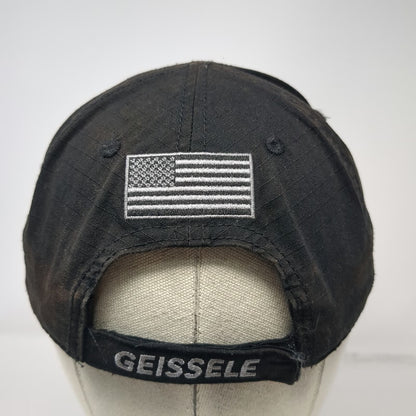 Geissele Baseball Cap Black One Size Tactical USA Made G Patch Strapback hat