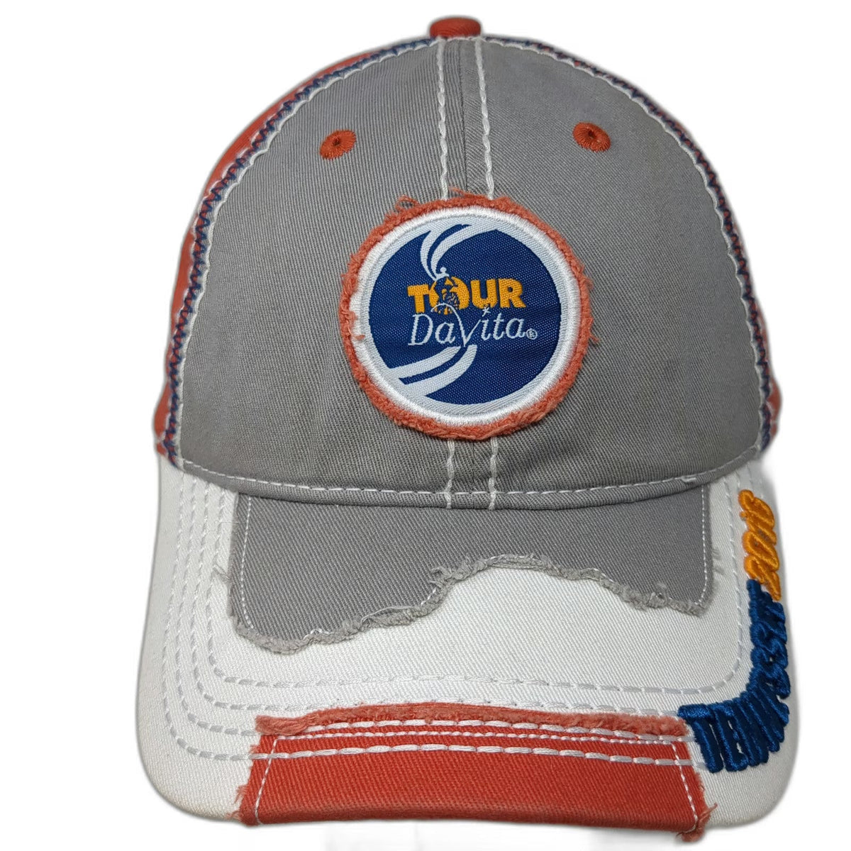 Cap America Baseball Cap Orange Gray One Size Tour DaVita Tennessee 2016 Hat
