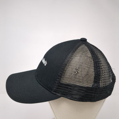 St Luke's Strapback Mesh Back Trucker Hat Black One Size Adjustable