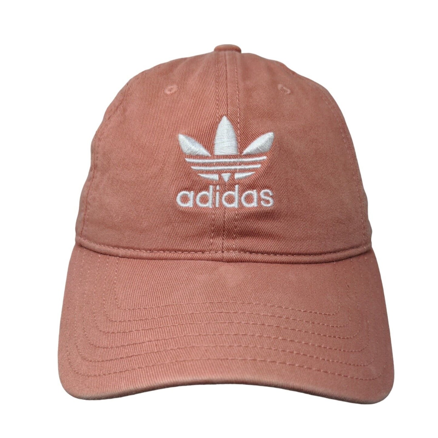 Adidas Women's Slideback Hat Pink OSFW Adjustable Embroidered Trefoil 6 Panel